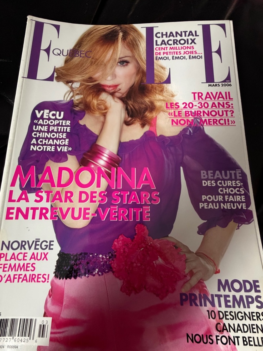 Elle Quebec Magazine March 2006  - Madonna Confessions on a dance 🪩 floor